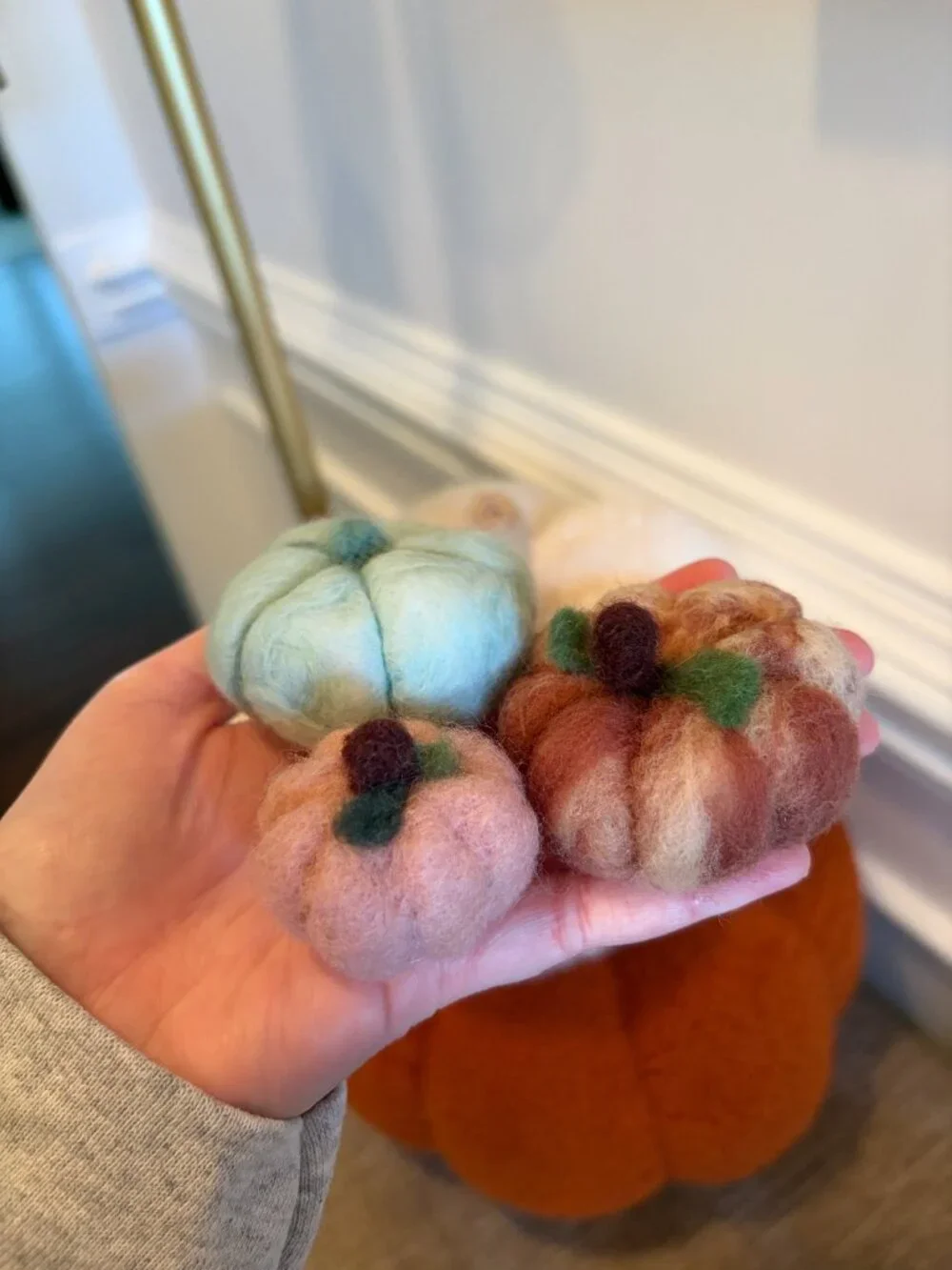 Needle Felt Pumpkins